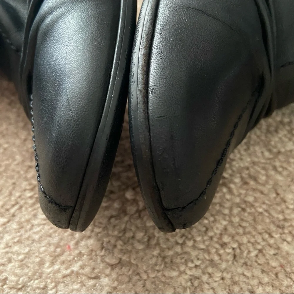 Louis Vuitton Leather Tall Stiletto Boots